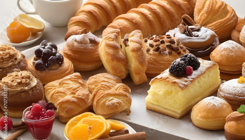 Platter of freshly baked pastries and sweets, perfect for breaking the fast