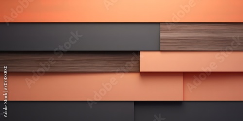 Fototapeta Naklejka Na Ścianę i Meble -  geometric abstract background with 3D style. generative Ai