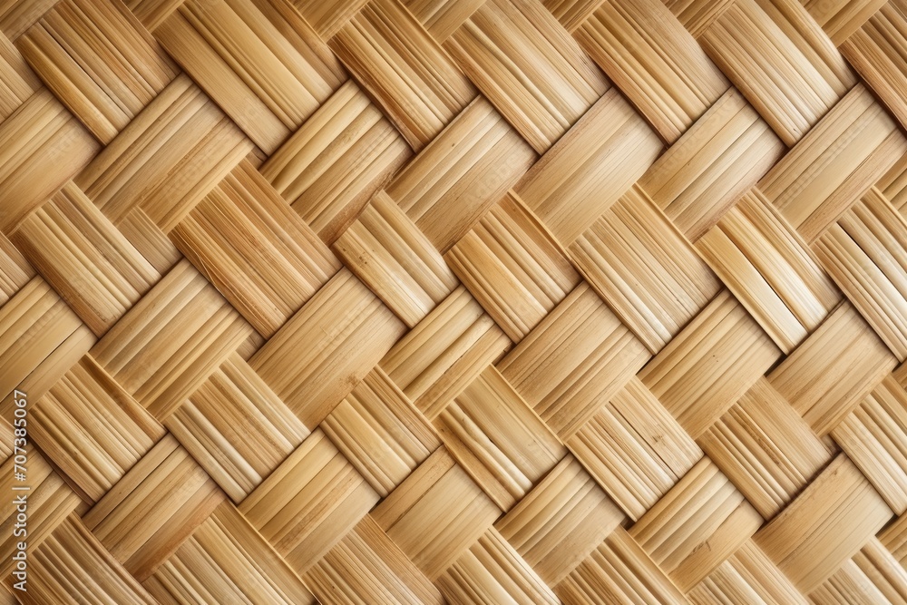 Close up of sticky rice container s bamboo basketry pattern Close up of sticky rice container s bamboo basketry pattern