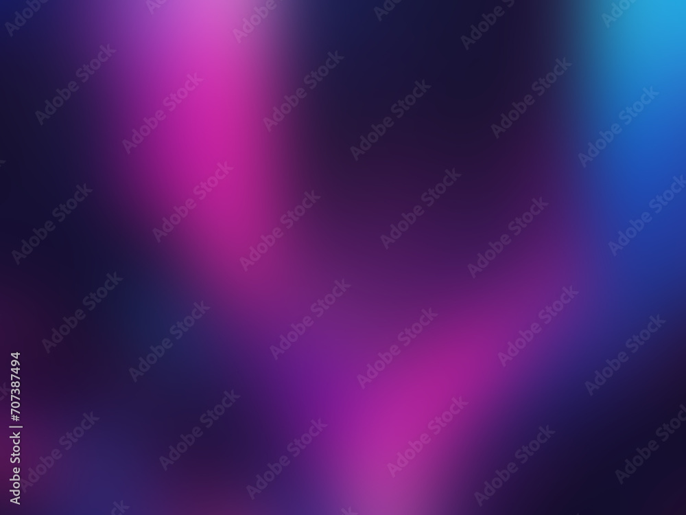 Abstract blurred gradient mesh studio background in violet magenta colors. Colorful smooth banner template. Easy editable soft color illustration with no transparency used for display product, advert	
