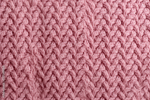 Soft pink knitted fabric background, close-up wool sweater texture, wallpaper concept, wrapping paper, winter cozy design