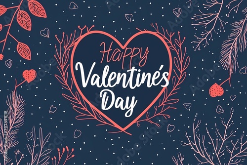 Valentine's Day postcard, holiday postcard, February 14th