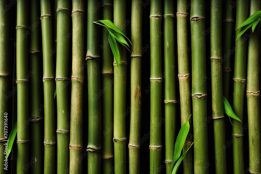 Several bamboo stalks on a backdrop Several bamboo stalks on a backdrop