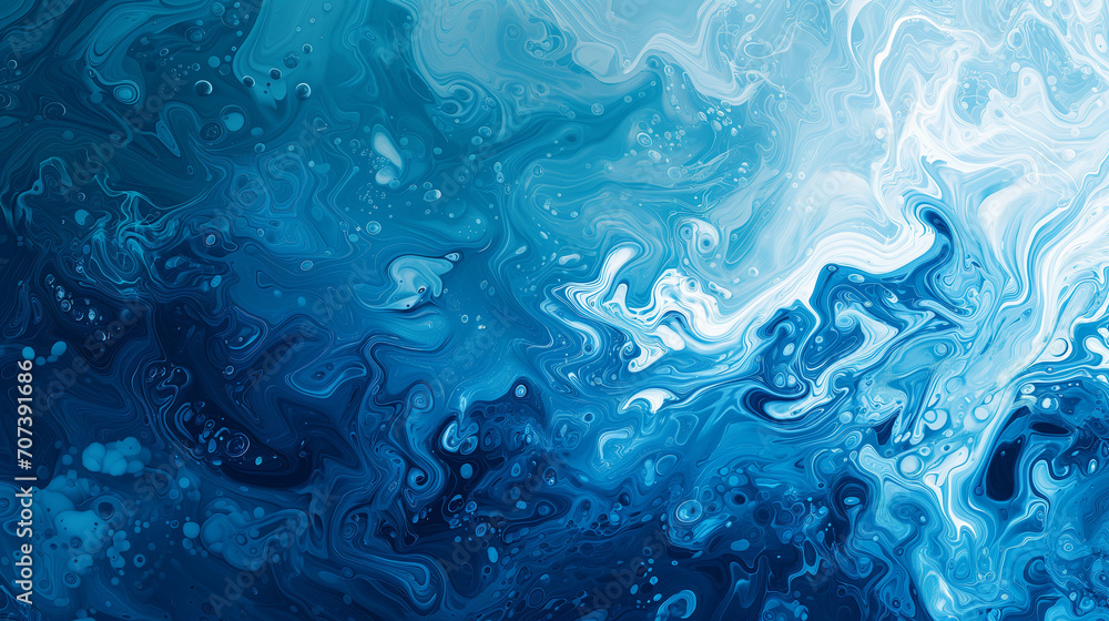 Blue and White Abstract Painting Blue and White Abstract Painting
