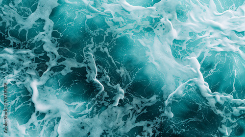 Close Up View of Ocean Waves, Majestic, Powerful, and Calming photo