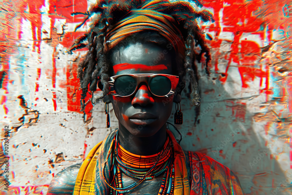 Retrato personas de Jamaica efecto 3D creativo, jamaicanos 