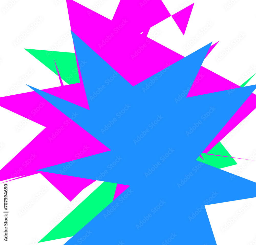 An abstract transparent cut out neon star burst shape design element. An abstract transparent cut out neon star burst shape design element.
