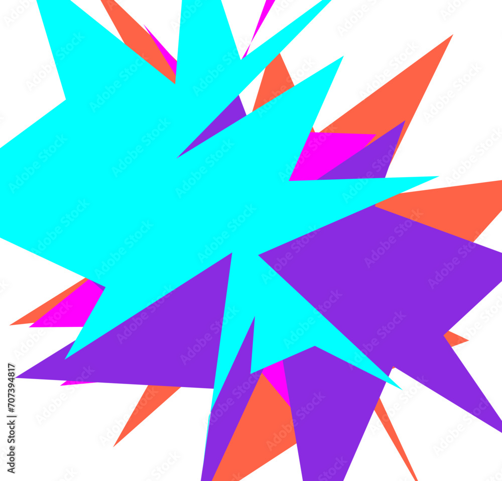 An abstract transparent cut out neon star burst shape design element. An abstract transparent cut out neon star burst shape design element.