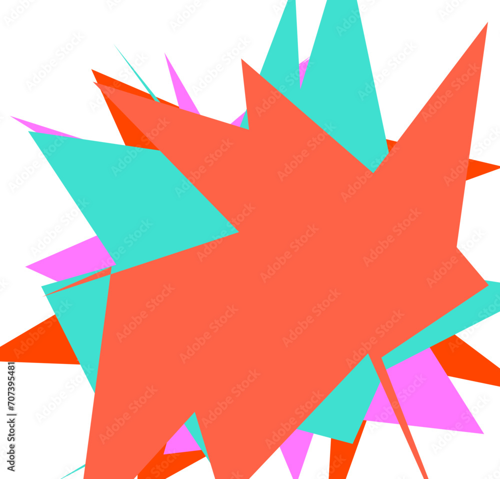 An abstract transparent cut out neon star burst shape design element. An abstract transparent cut out neon star burst shape design element.