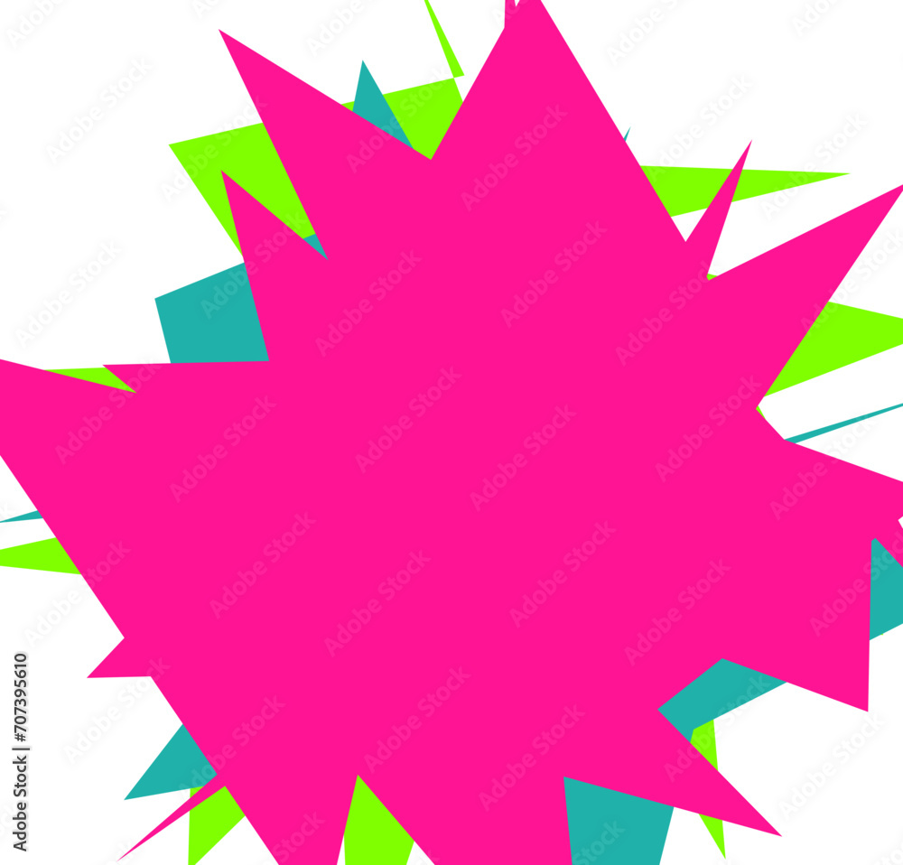An abstract transparent cut out neon star burst shape design element. An abstract transparent cut out neon star burst shape design element.
