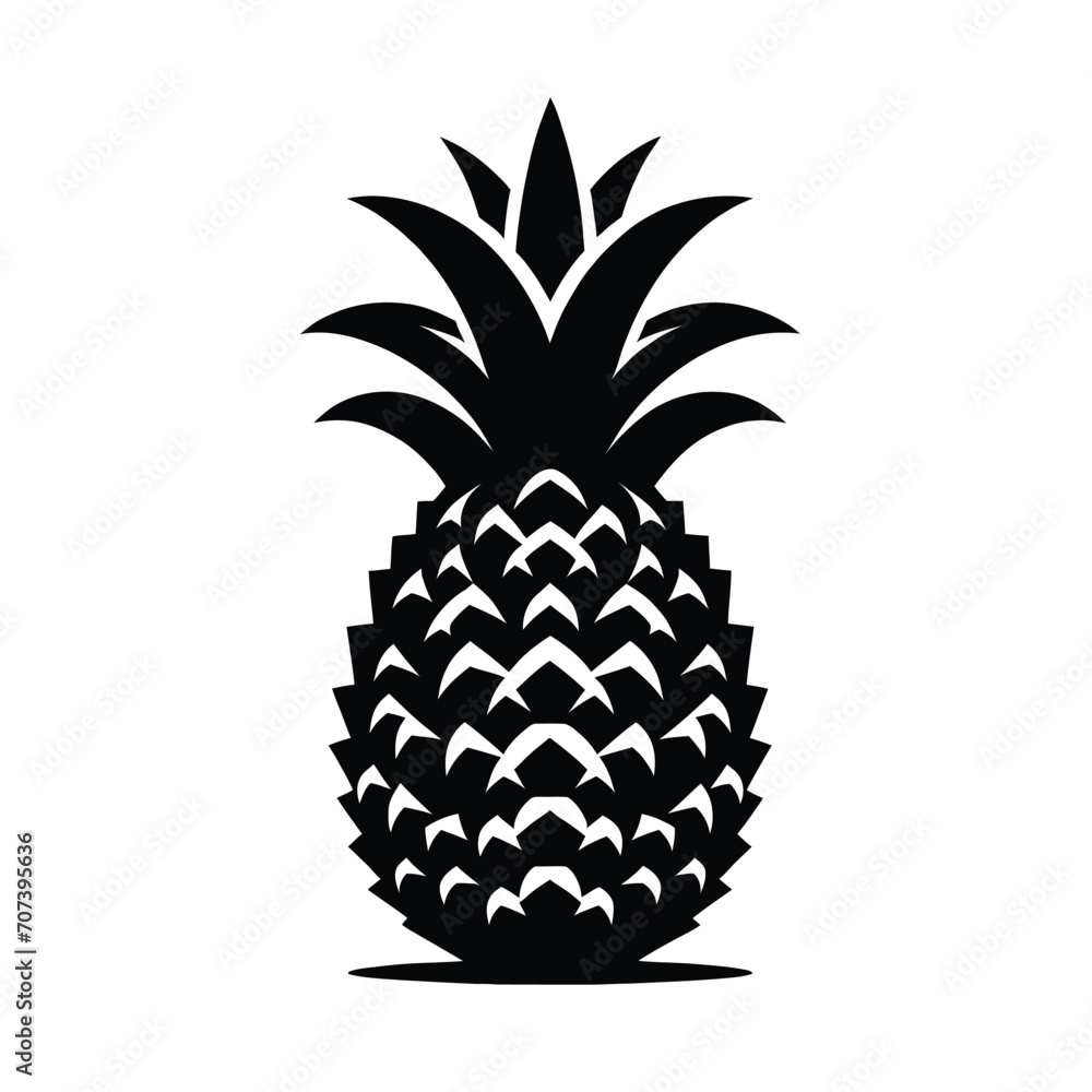 Obraz premium pineapple silhouette