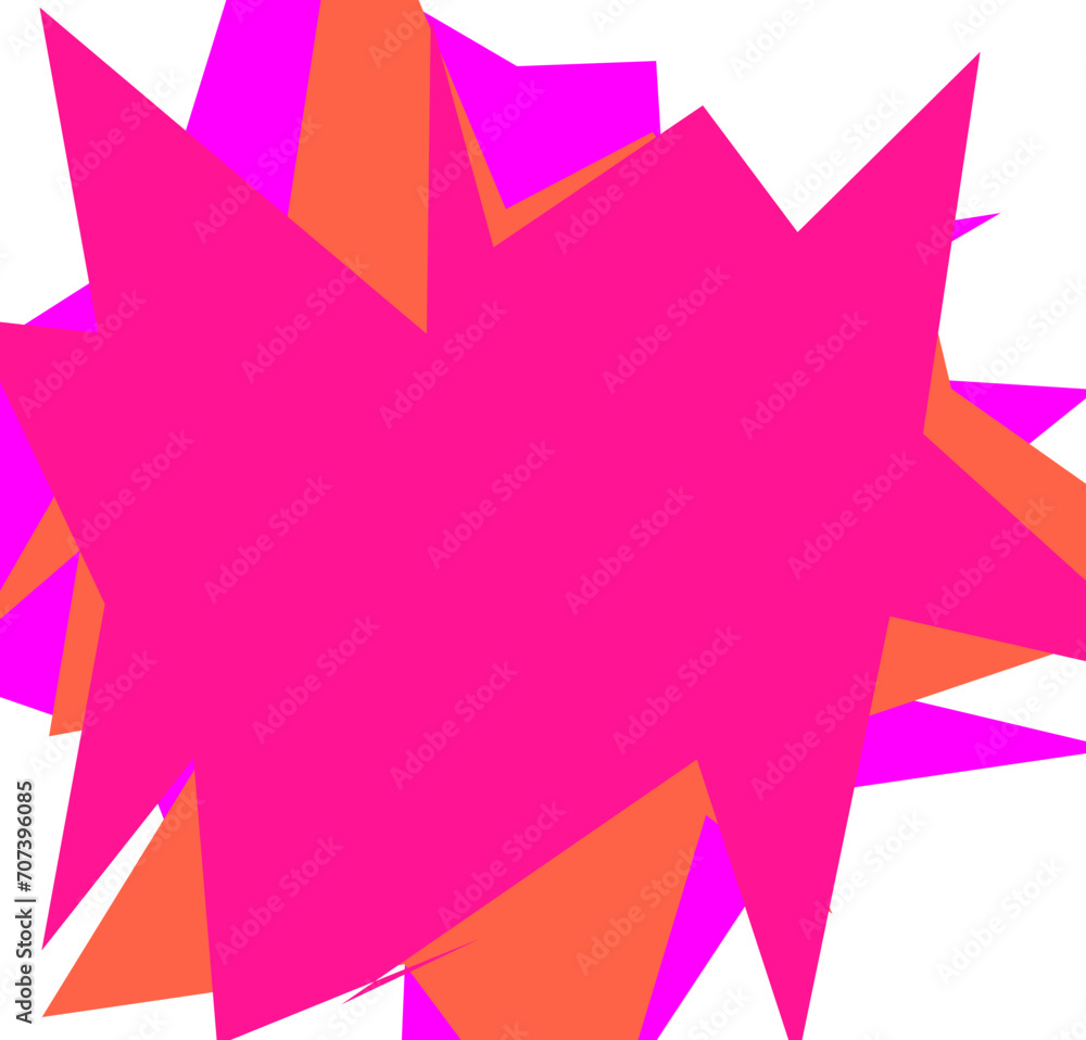 An abstract transparent cut out neon star burst shape design element. An abstract transparent cut out neon star burst shape design element.