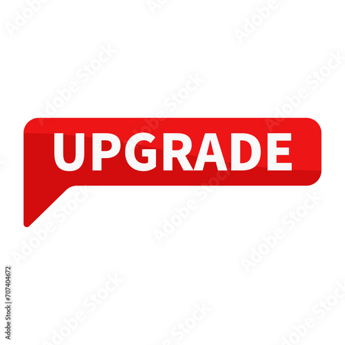 Upgrade Red Rectangle Shape For Sale Information Promotion Business Marketing Social Media Announcement 