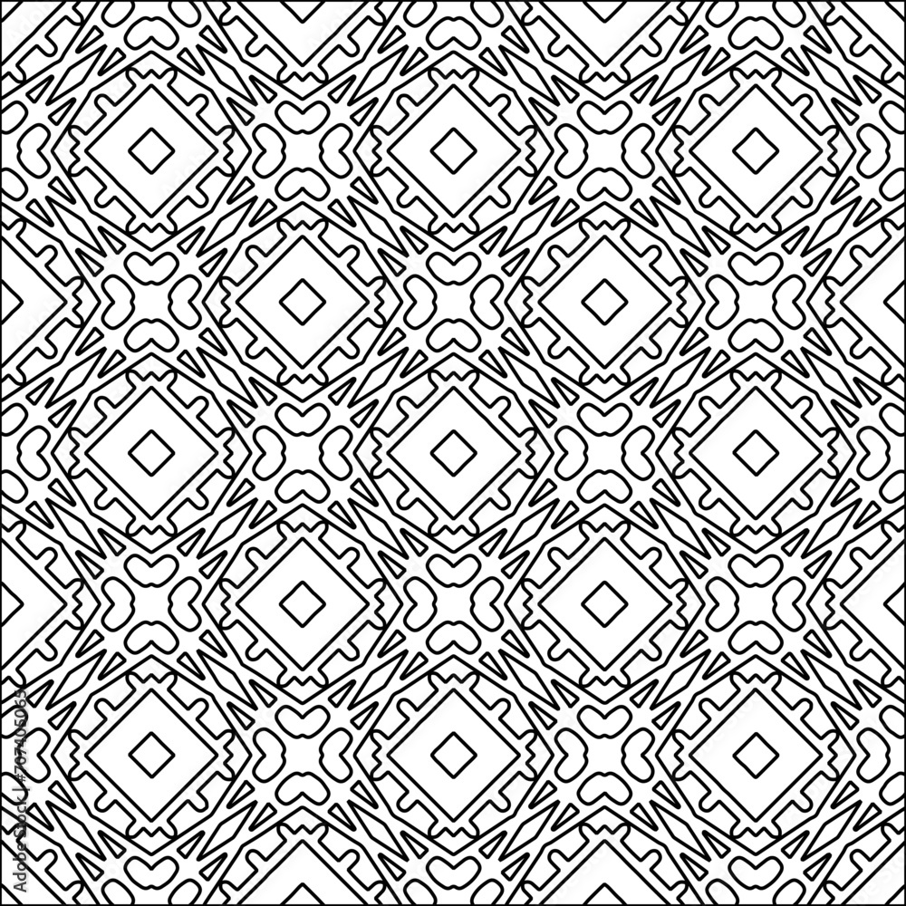 Abstract patterns.Abstract shapes from lines. Vector graphics for design, prints, decoration, cover, textile, digital wallpaper, web background, wrapping paper, clothing, fabric, packaging, cards.