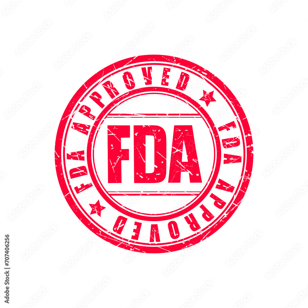 FDA Approved Food and Drug Administration stamp, icon, symbol, label, badge, logo, seal
FDA Approved Food and Drug Administration stamp, icon, symbol, label, badge, logo, seal