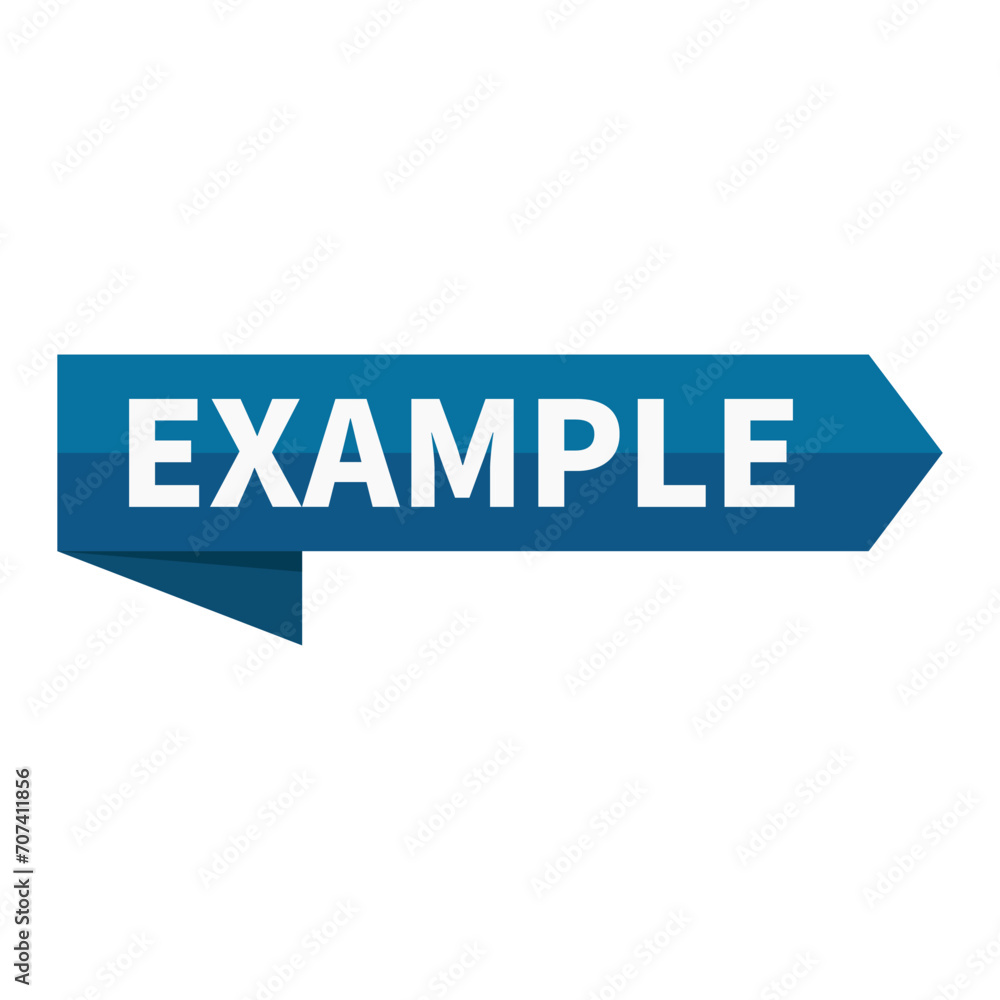 Example Blue Rectangle Ribbon Shape For Explanation Detail Information Knowledge Announcement
