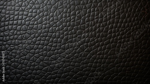 Close up a black leather texture background