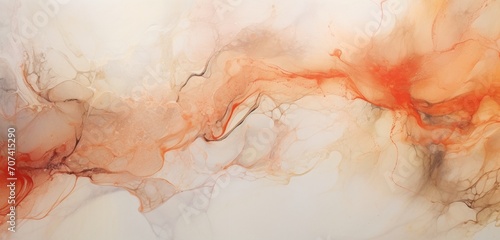 Translucent marble ink formations borrowed from an exquisite original painting, fashioning an enchanting and visually striking abstract background. photo
