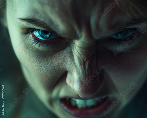 snarling woman photo