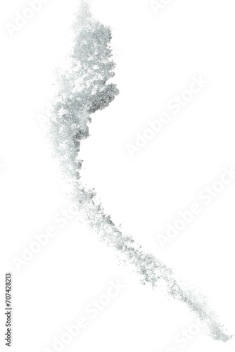 Wallpaper Mural Silver metallic glitter sparkle explosion in air. Silver Glitter sand spark blink celebrate Chinese new year, fly throw silver glitters particle. White background isolated, selective focus Blur bokeh Torontodigital.ca