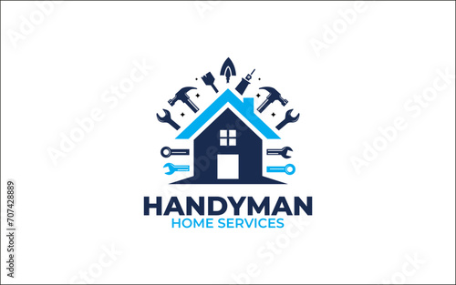 Illustration vector graphic of construction, home repair, renovation, and building concept logo design template