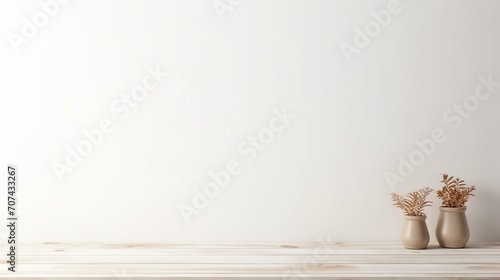 Empty wooden table background for product presentation