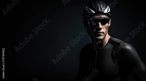 triathletes, inspired by the search for multi-sport excellence. generative ai photo