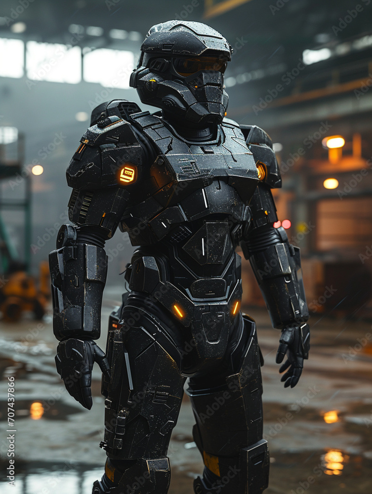 Soldier android.. Generative AI Soldier android.. Generative AI