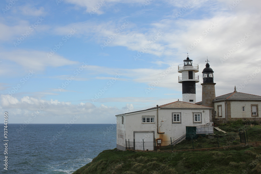 a view of San Cibrao lighthouse in Spain