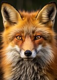 Close up of a red fox Ai Generative