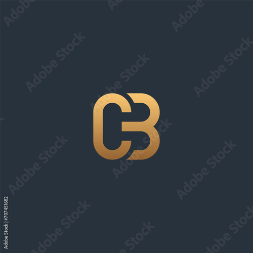 CB monogram logo with luxurious gold color.