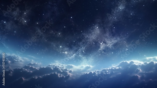 Astronomy images the milky in space, in the style of bokeh panorama, aerial view Ai Generative