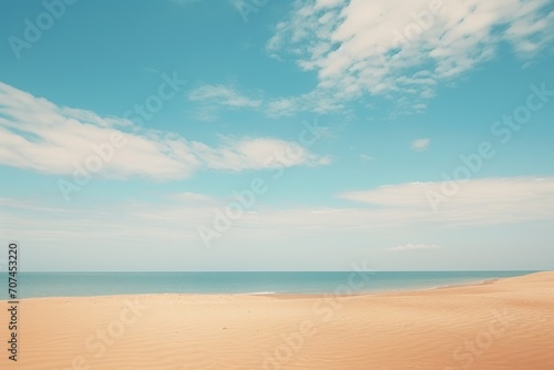 Beach with sky Ai Generative
