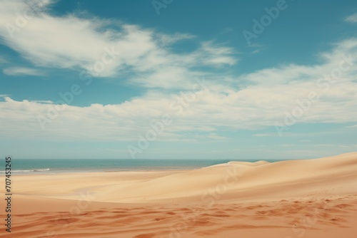 Sand dunes in the desert Ai Generative