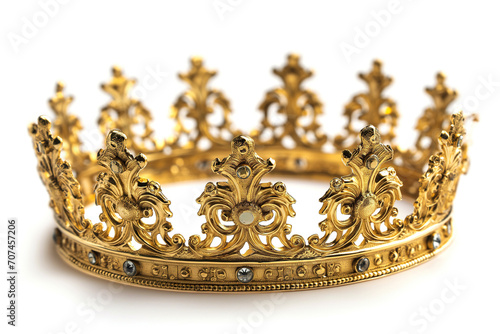Elegant Golden Crown with Intricate Designs