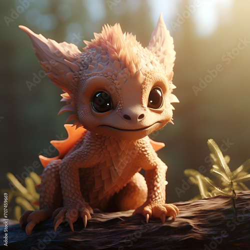 a little baby dragon Ai generative  © Zahid Ahmed 