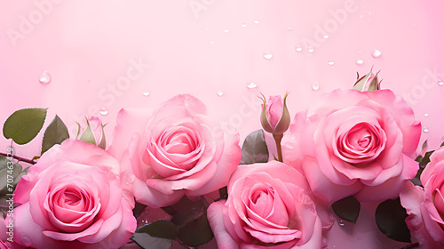 Beautiful pink rose bouquet flowers background isolated on white  symbol of Valentine s Day  wedding  love