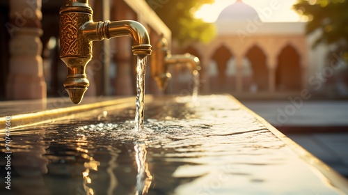 water tap in the mosque
