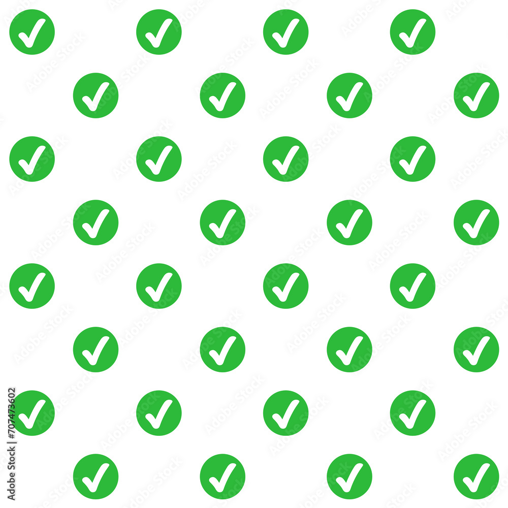 Check Mark Vector Seamless Pattern Check Mark Vector Seamless Pattern