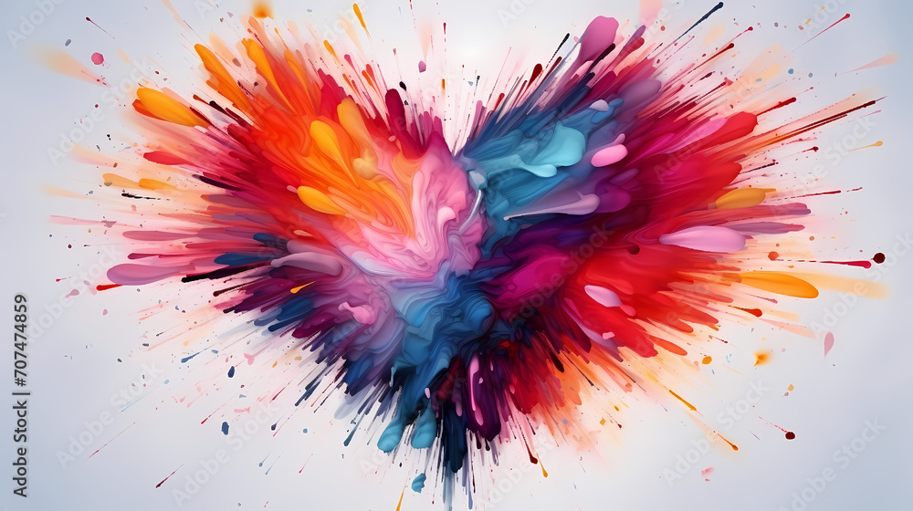 Vibrant Valentine's Day background with red hearts Vibrant Valentine's Day background with red hearts