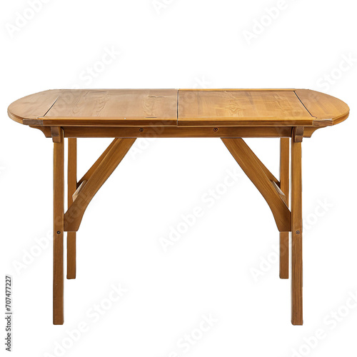 Gateleg table, transparent background, isolated image, generative AI photo