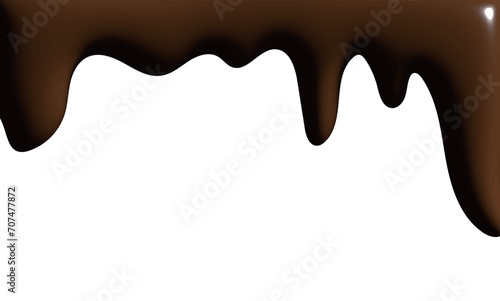 垂れるチョコレートのイラスト photo