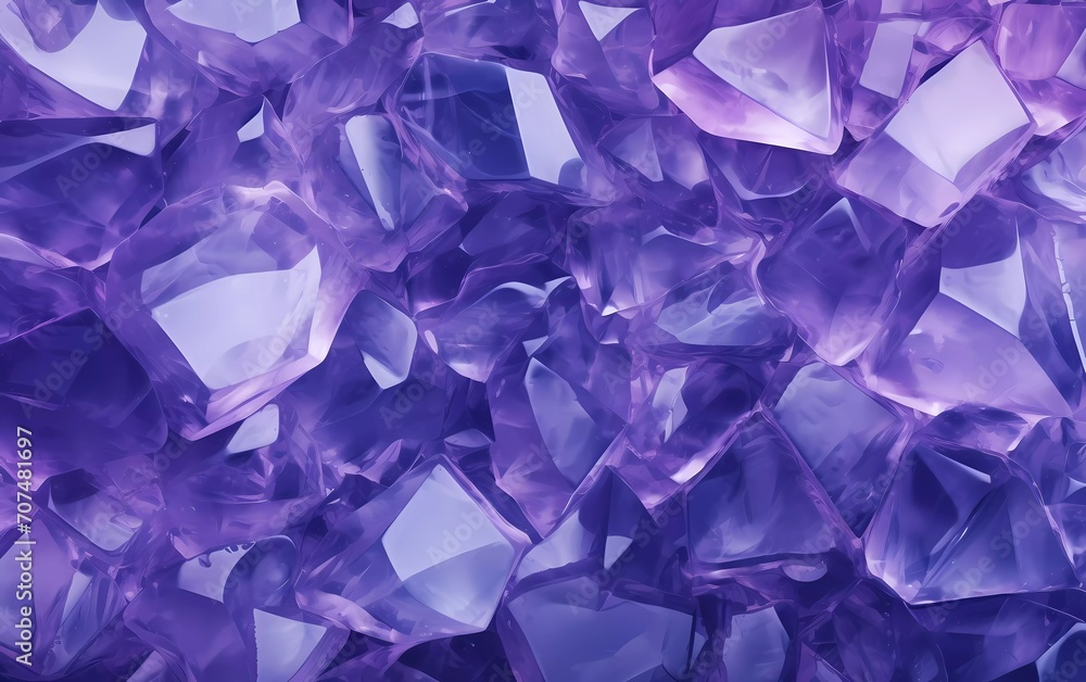 Geometric purple ice texture background. generative ai Geometric purple ice texture background. generative ai
