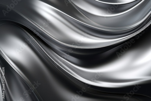 Liquid Metal Swirls Background