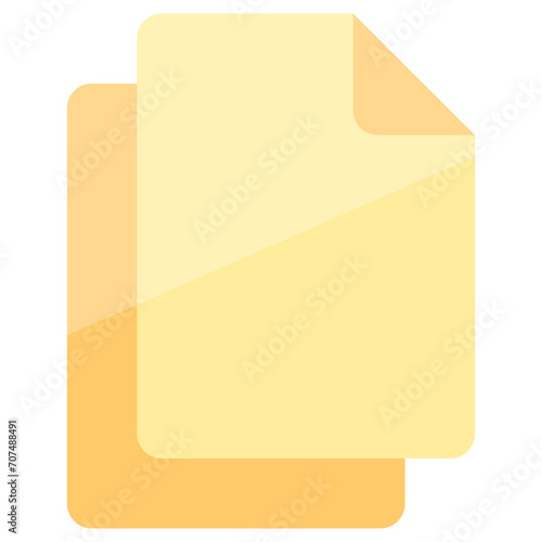 Document icon, vector illustration, simple design, best used for web, banner or presentation