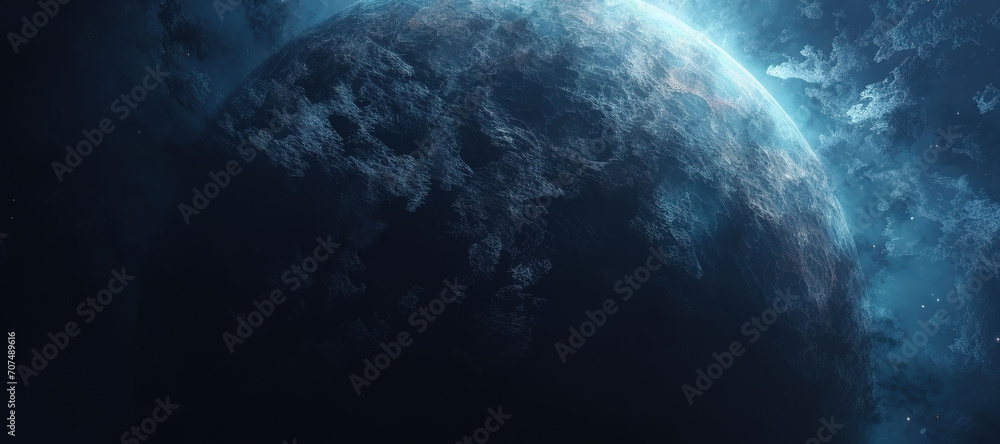 Obraz premium space planet, meteor, galaxy 1