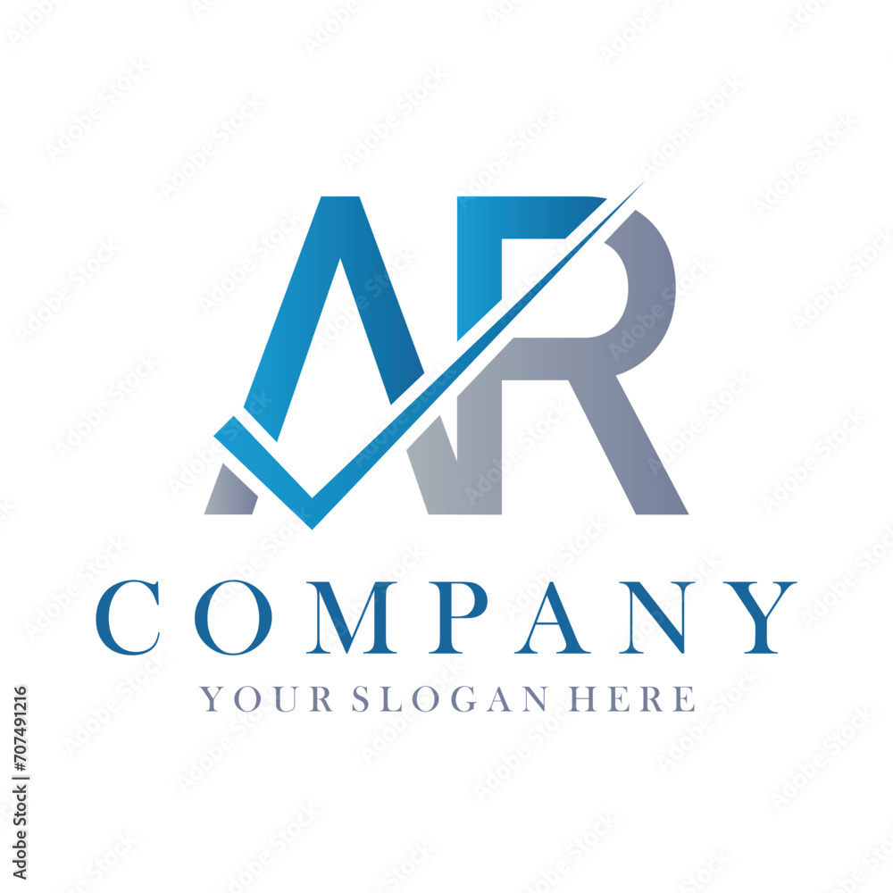 AR Letter Logo Design Template Vector. Creative initials letter AR logo concept. AR Letter Logo Design Template Vector. Creative initials letter AR logo concept.