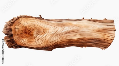 A wood themed clipart in a watercolor style, white background.