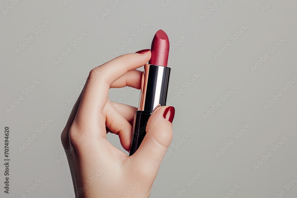 ipstick is a vibrant shade of red or burgundy ipstick is a vibrant shade of red or burgundy