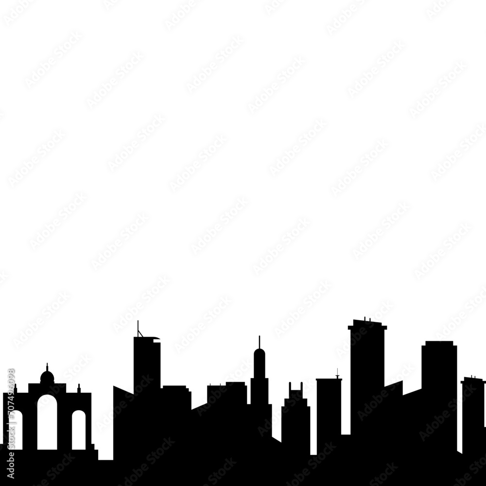 Fototapeta premium City Silhouette Vector